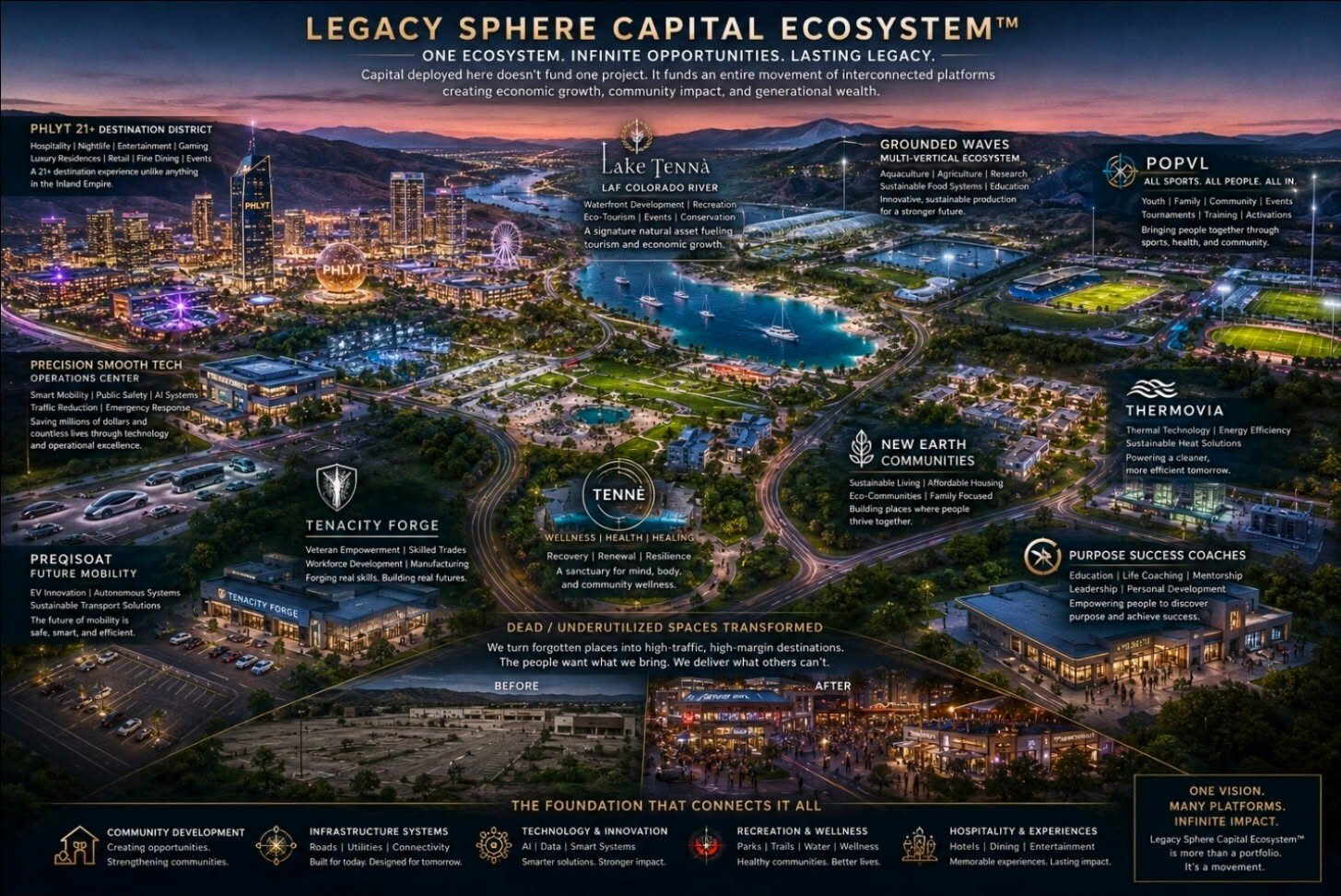 Legacy Sphere Capital Ecosystem Render
